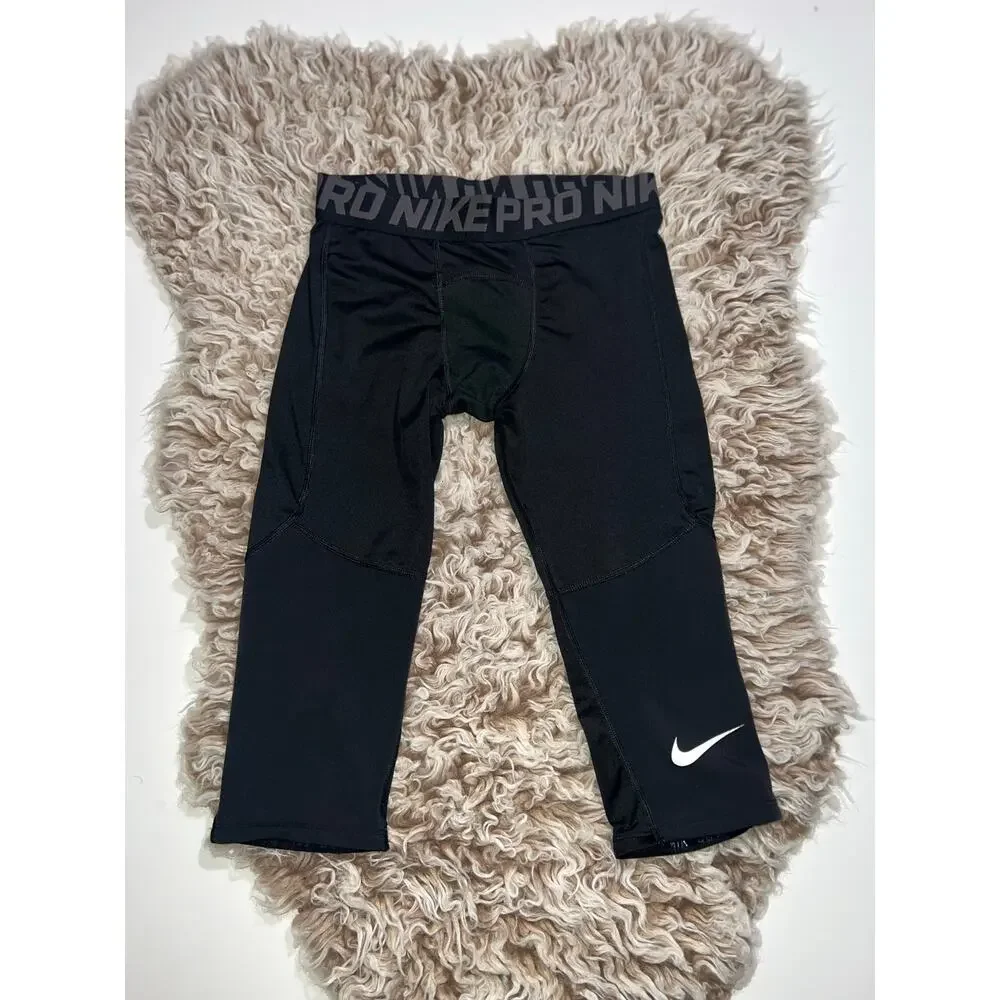 Nike pro kids black compression capris